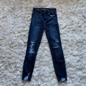 American eagle high wasted crop jegging
